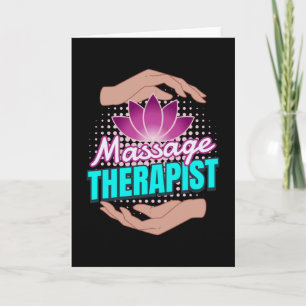 Massage Therapist Therapist Masseur Card