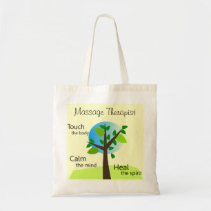 Massage Therapist Tote Bags Tree Design