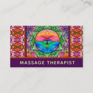 Massage Therapist Tree of Life Business Card