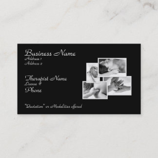Massage Therapy Appointment Business Card