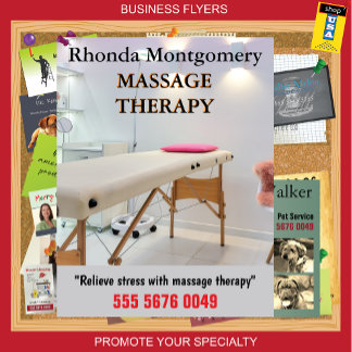 Massage Therapy Business Advertising Flyer