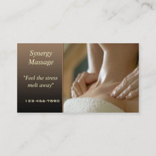 Massage Therapy business card
