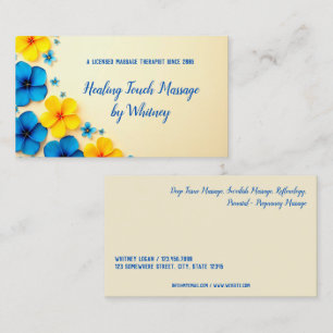 Massage Therapy Business Card