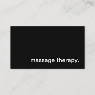 Massage Therapy Business Card