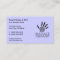 Massage Therapy Business Cards