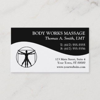 Massage Therapy Business Cards