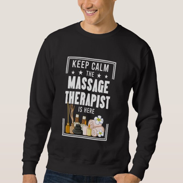 Massage Therapy Funny Body Muscle Treatment Sweatshirt (Front)