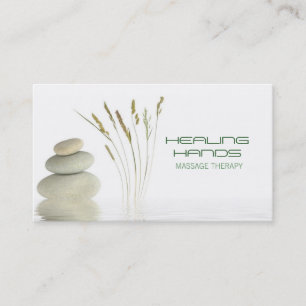 Massage Therapy Healing Arts Skin Care Business Card