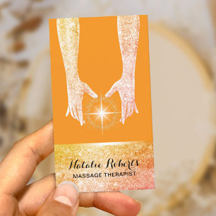 Massage Therapy Healing Hands Energy Spa  Business Card