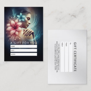 Massage Therapy Healing Hands Energy Spa Wellness Appointment Card