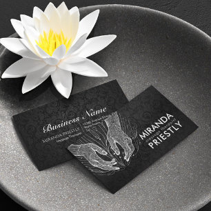 Massage Therapy Healing Hands Energy Spa Wellness Business Card