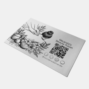 Massage Therapy Healing Hands Energy Spa Wellness Doormat