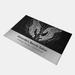 Massage Therapy Healing Hands Energy Spa Wellness Doormat