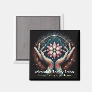 Massage Therapy Healing Hands Energy Spa Wellness Magnet
