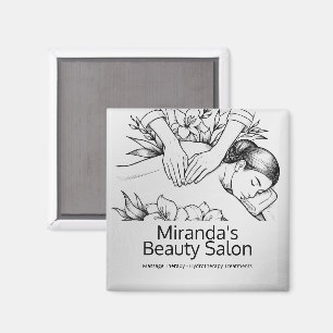 Massage Therapy Healing Hands Energy Spa Wellness Magnet