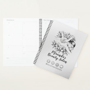 Massage Therapy Healing Hands Energy Spa Wellness Planner