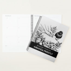 Massage Therapy Healing Hands Energy Spa Wellness Planner