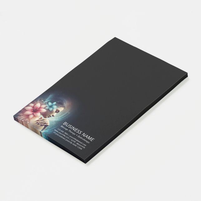 Massage Therapy Healing Hands Energy Spa Wellness Post-it Notes (Angled)