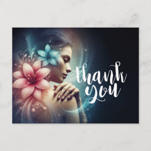 Massage Therapy Healing Hands Energy Spa Wellness Postcard