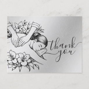 Massage Therapy Healing Hands Energy Spa Wellness Postcard