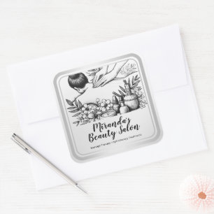 Massage Therapy Healing Hands Energy Spa Wellness Square Sticker