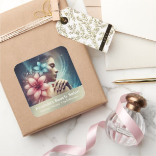 Massage Therapy Healing Hands Energy Spa Wellness Square Sticker