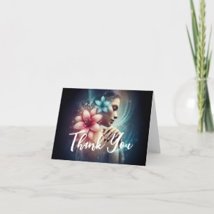 Massage Therapy Healing Hands Energy Spa Wellness Thank You Card