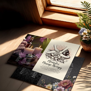 Massage Therapy Healing Hands Price Bifold Flyer