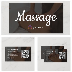 Massage Therapy Holistic Wellness Therapists Business Card