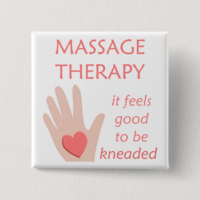 Massage Therapy Kneaded Button (Front)