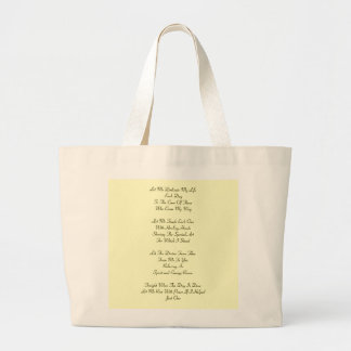Massage Therapy Prayer Large Tote Bag