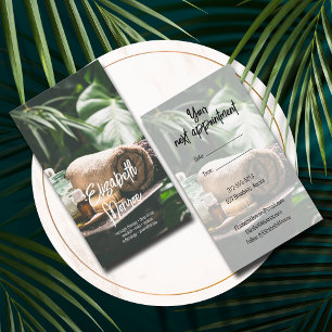 Massage Therapy Script Appointment Card