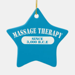 Massage Therapy Since 3,000 B.C.E. Ceramic Ornament