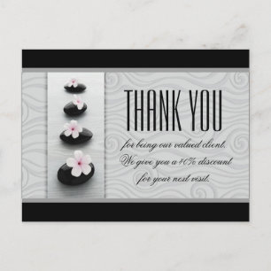 Massage Therapy Spa Salon Thank You Coupon Postcard