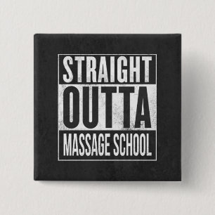 Massage Therapy Student School Graduation Gift 15 Cm Square Badge