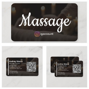 Massage Therapy Templates Massage Therapists Business Card