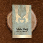 Massage Therapy Vintage Gold Healing Hands & Heart