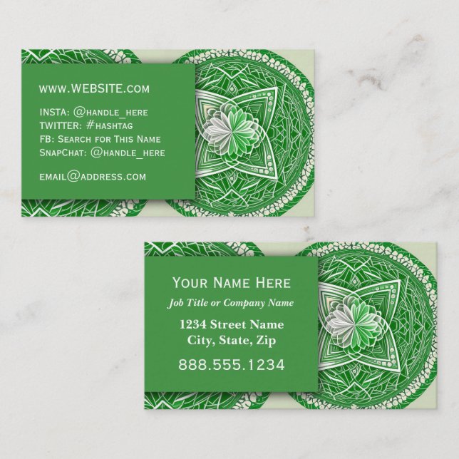Massage Wellness Healer Professional Executive Business Card (Front/Back)