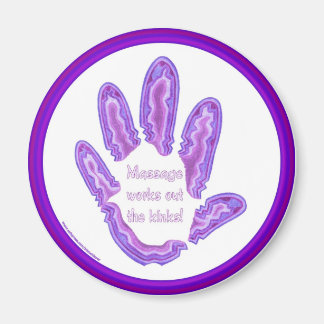 Massage Works Out the Kinks Magnet