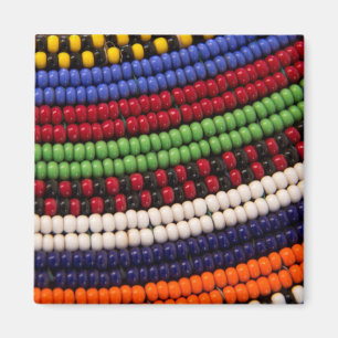 Massai Tribal Bead Pattern Magnet