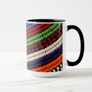 Massai Tribal Bead Pattern Mug