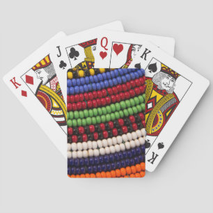 Massai Tribal Bead Pattern Playing Cards