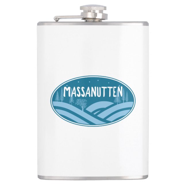 Massanutten Resort Virginia Outdoors Hip Flask (Front)