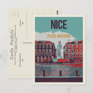 Massena square Nice France Postcard