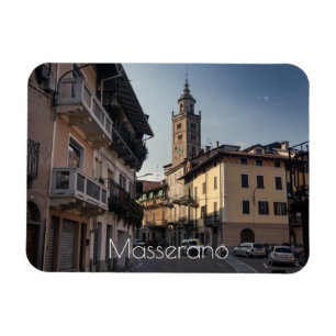 Masserano Evening Skyline, Biella, Italy Magnet