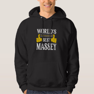Massey Surname Team Family Last Name World's Best  Hoodie