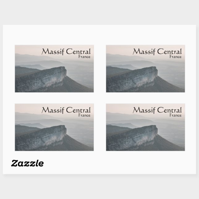 Massif Central France Rectangular Sticker (Sheet)