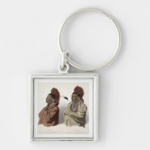 Massika, a Saki Indian, and Wakusasse, a Musquake Key Ring