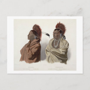 Massika, a Saki Indian, and Wakusasse, a Musquake Postcard
