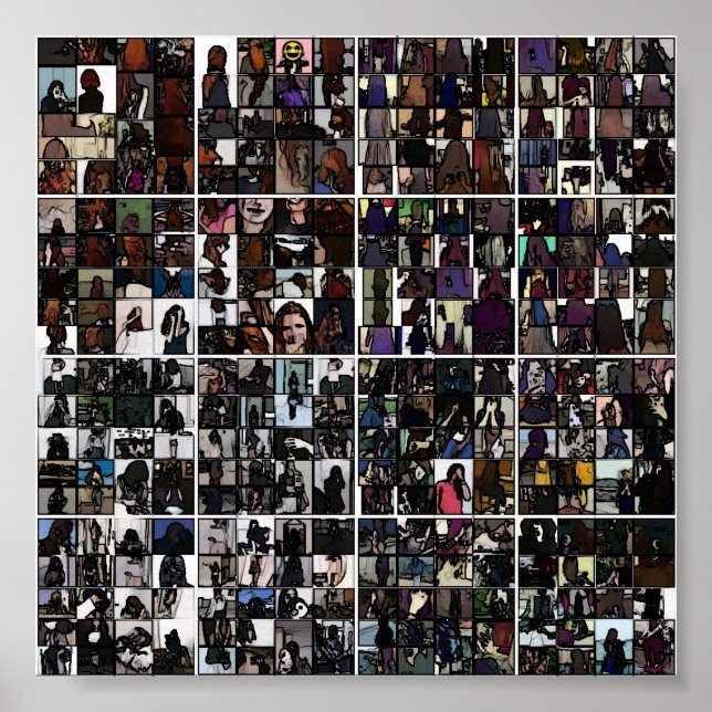 Massive Faceless Collage Poster (Front)